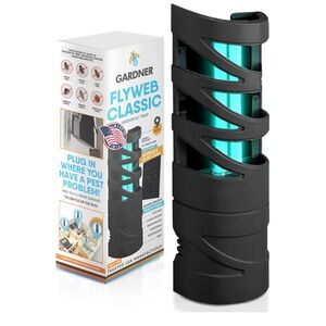 Gardner Indoor Fly Trap For Home, Indoor Bug Trap, Plug In UV Bug Light - New